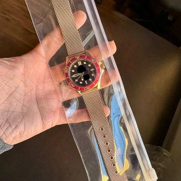 Rose Gold and Red Men's Watch automatic, mechanical - Picture 6 of 6